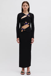 Circular Mood Stone Long Sleeve Dress